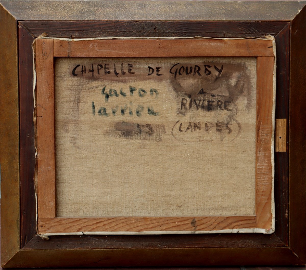 Gaston Larrieu : “chapel Of Gourby At Riviere (landes)”-photo-1