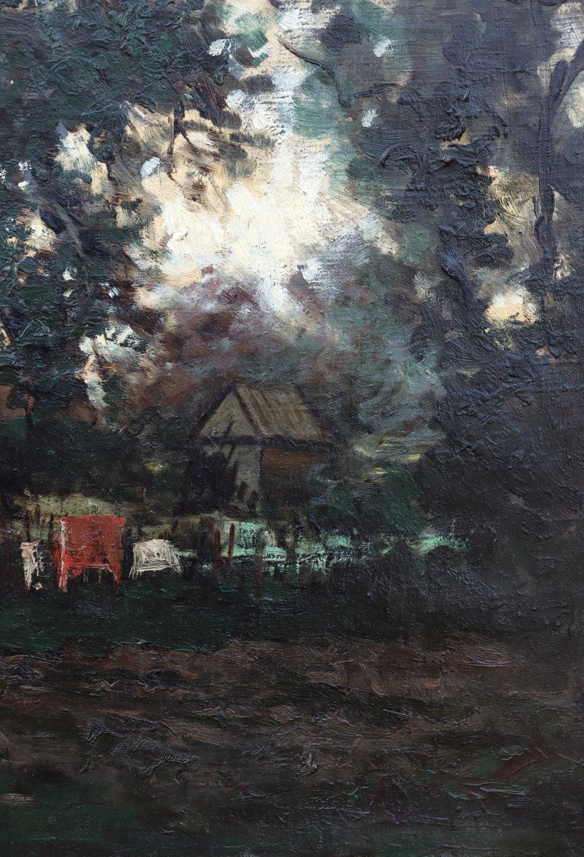 N. Grigorescu (attributed To) Barbizon School Circa 1870/80 : “the Great Oak”-photo-4