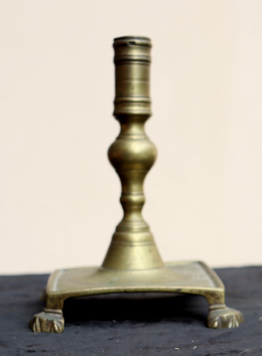 17th Century Spanish Bronze Candlestick