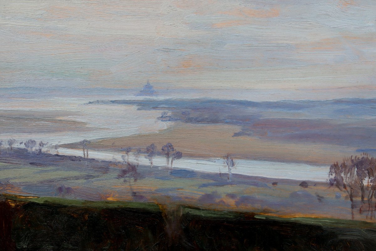 Jean Lefeuvre : "the Bay Of Mont Saint-michel"-photo-2