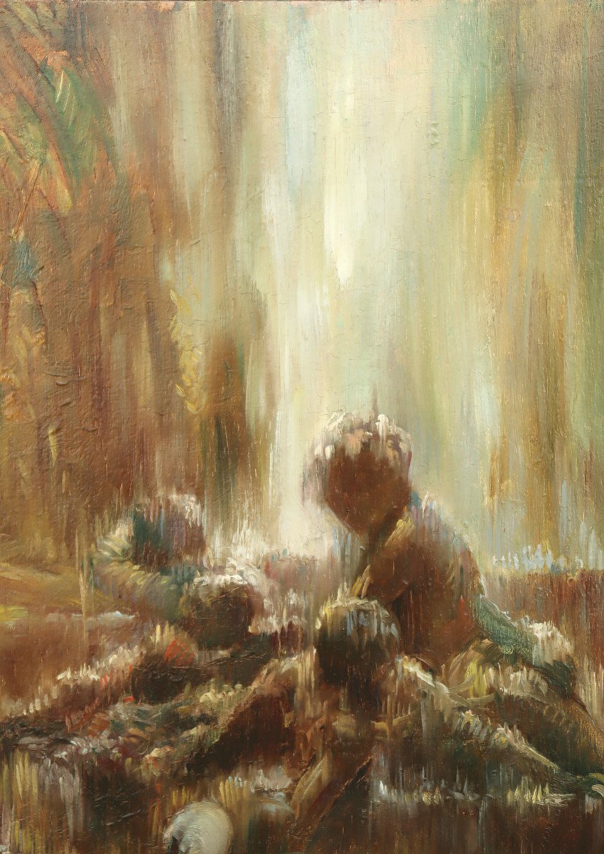 Gaston La Touche : "study For The Swan Fountain"-photo-2