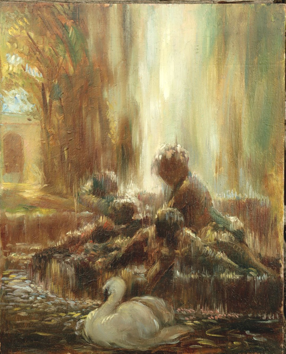 Gaston La Touche : "study For The Swan Fountain"