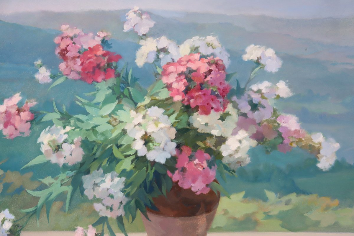 SUZANNE COPONAL : "LE GRAND BOUQUET DE PHLOX"-photo-2