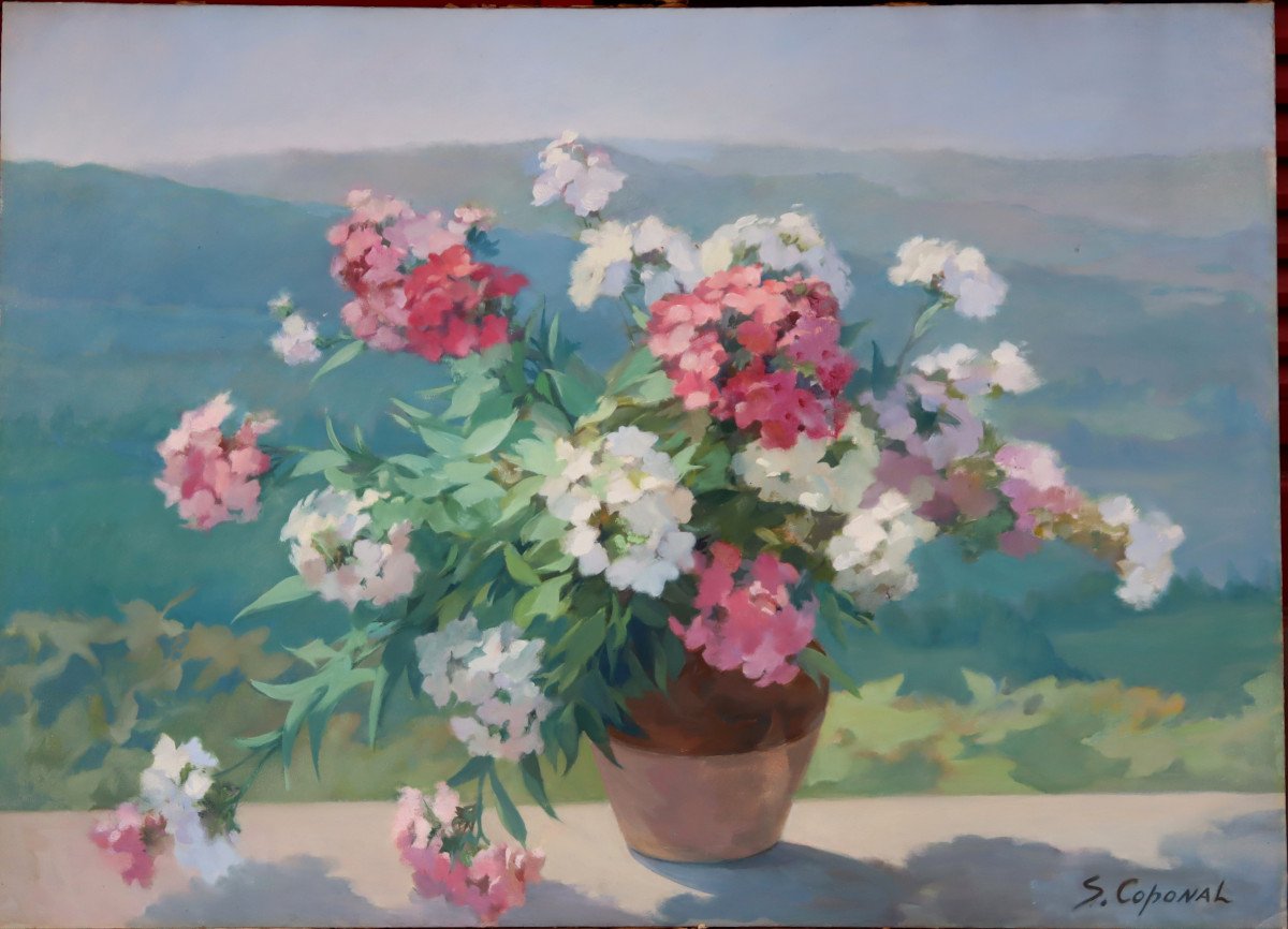 SUZANNE COPONAL : "LE GRAND BOUQUET DE PHLOX"