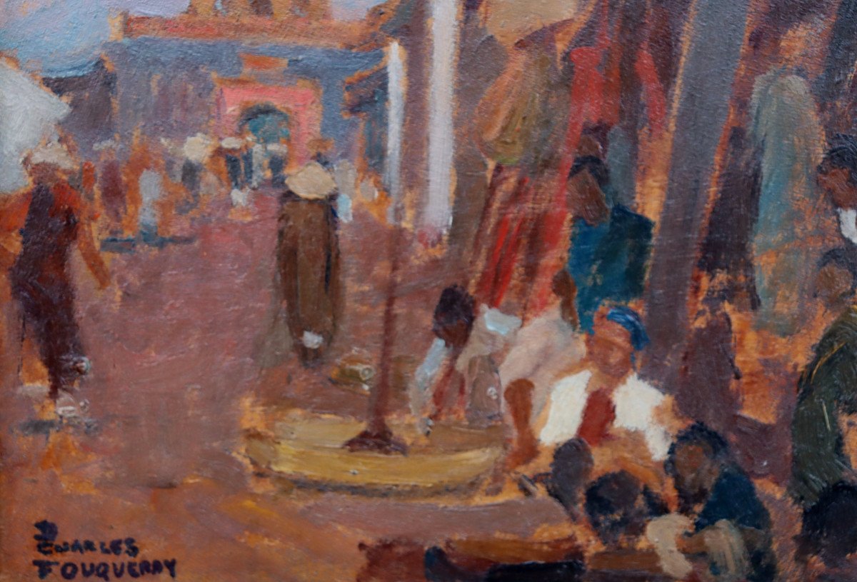 Dominique Charles Fouqueray : "a Street In Hue"-photo-3