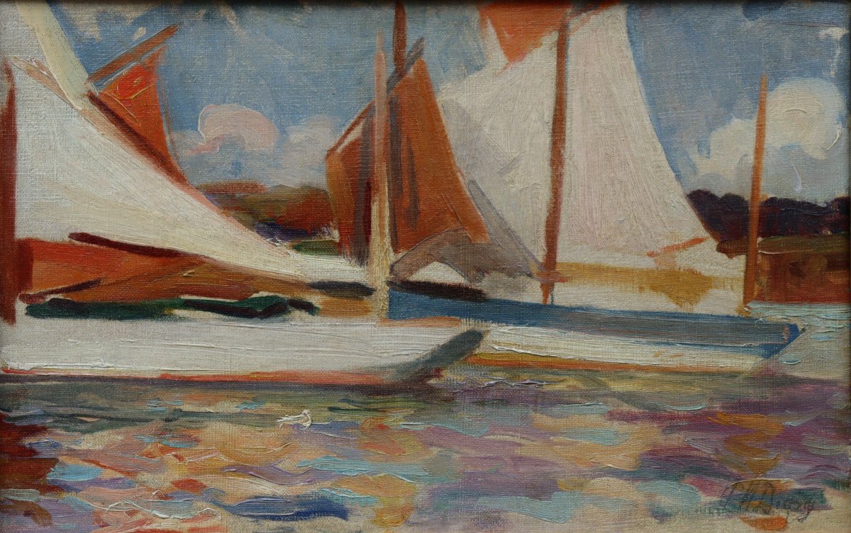 Paul Michel Dupuy : "the Sailing Boats"-photo-2