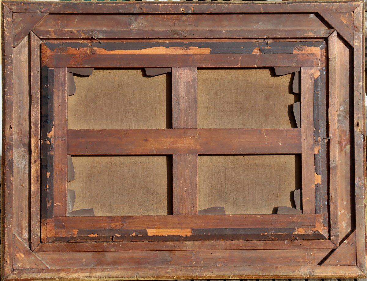 LOUIS MARTINET : "BORD DE MER SOUS L'ORAGE 1888"-photo-2