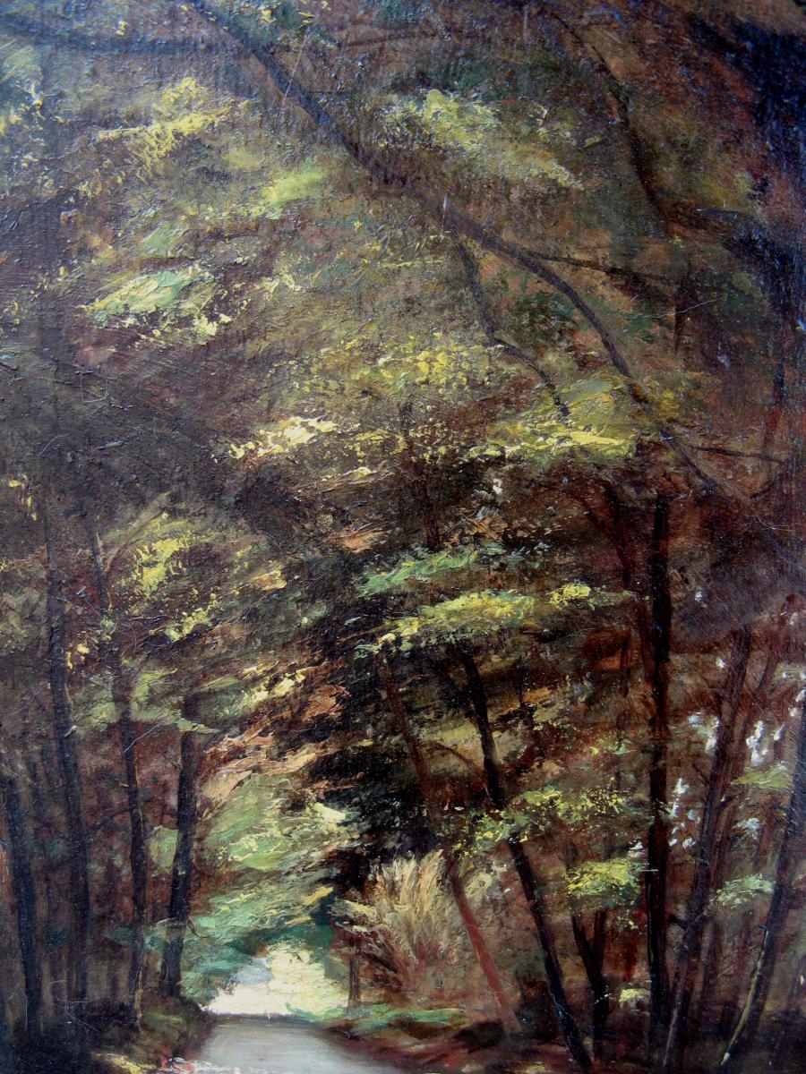 Impressionist Schoo L: "the Alley Under The Pines"-photo-1