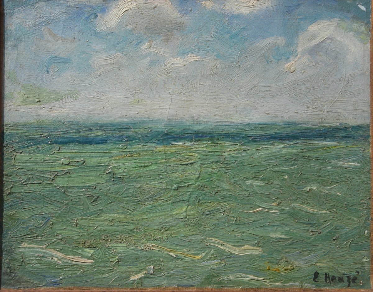 EDMOND HEUZE  : "LA MER "