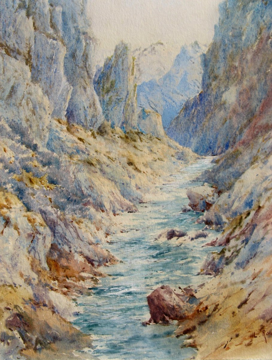 Louis Rambaud : "valley In The Alps"-photo-2