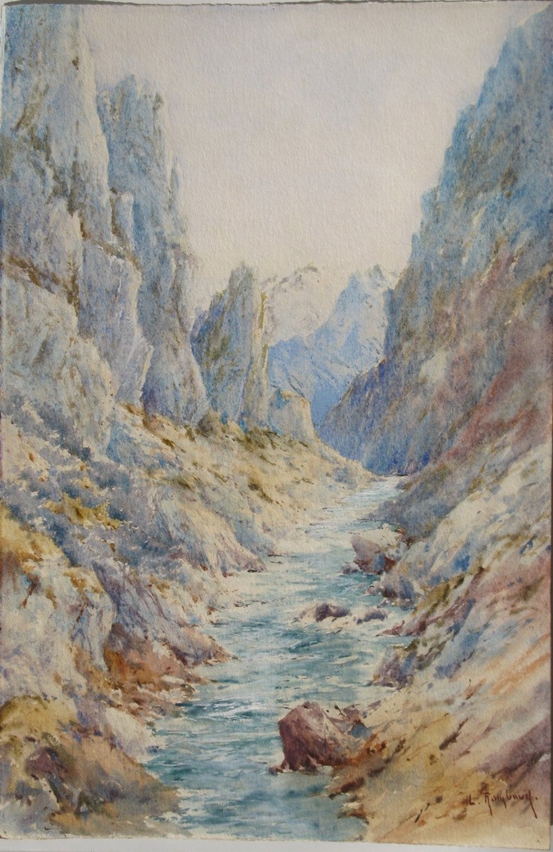 Louis Rambaud : "valley In The Alps"