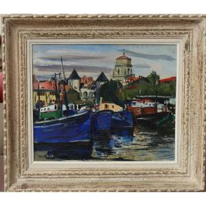 Robert Houdusse : “port Of Saint-jean De Luz”