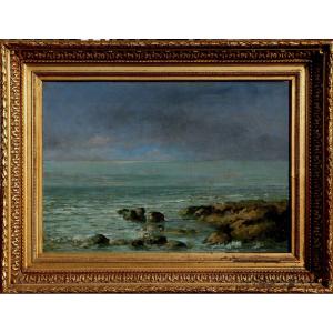 Louis Martinet : "sea Side Under The Storm 1888"