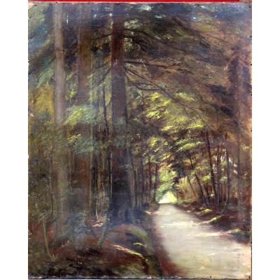 Impressionist Schoo L: "the Alley Under The Pines"