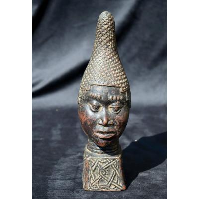 African Bronze : "head Of Ife"