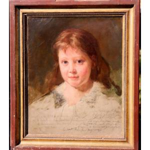 French School Circa 1820 : "corrected Portrait Of A Young Boy"