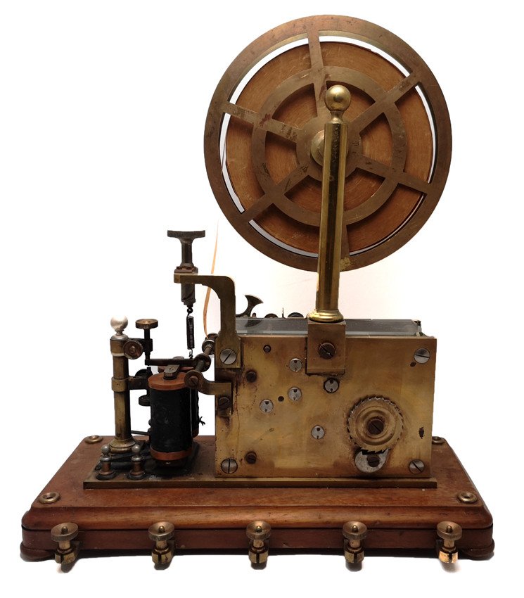 RÉCEPTEUR DE TÉLÉGRAPHE MORSE AVEC MANIPULATEUR-photo-3