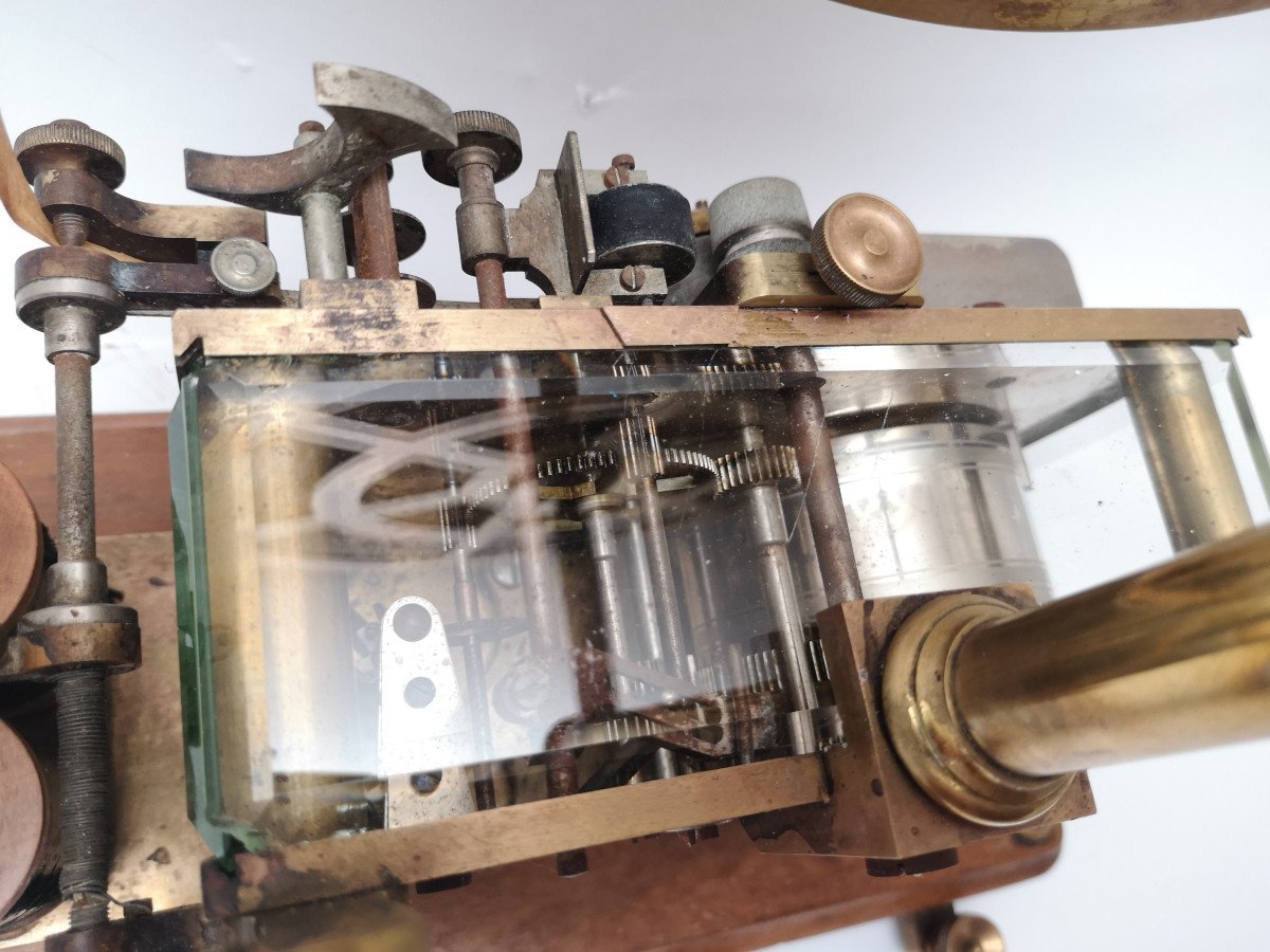 RÉCEPTEUR DE TÉLÉGRAPHE MORSE AVEC MANIPULATEUR-photo-4