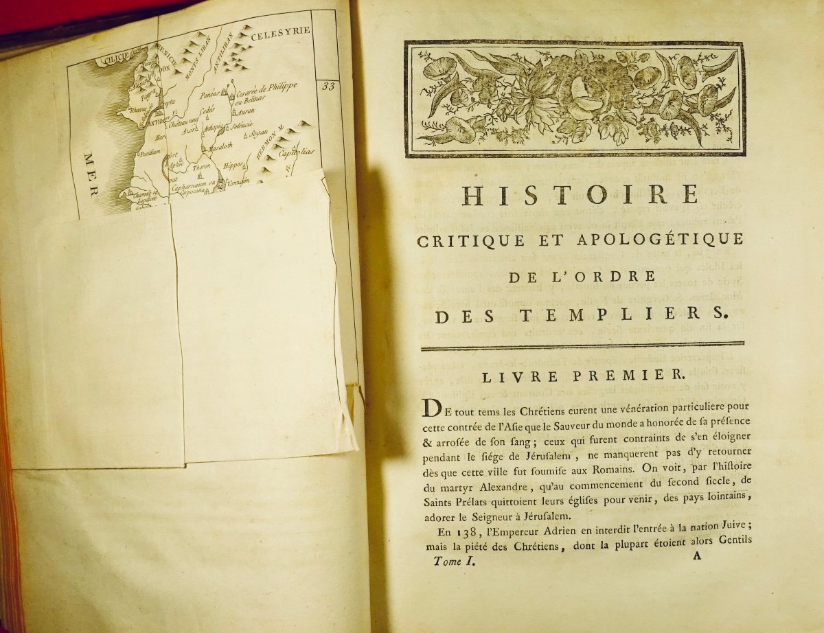 MANSUET - Histoire critique et apologétique de l'ordre des chevaliers du temple. Guillot, 1789.-photo-3