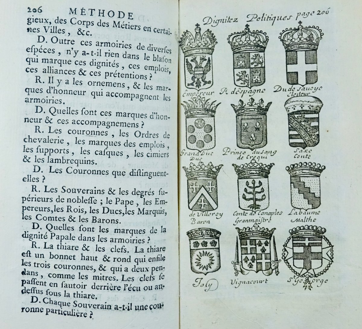 Menestrier - The New Reasoned Method Of The Coat Of Arms. Chez Bruyset Ponthus, 1754.-photo-4