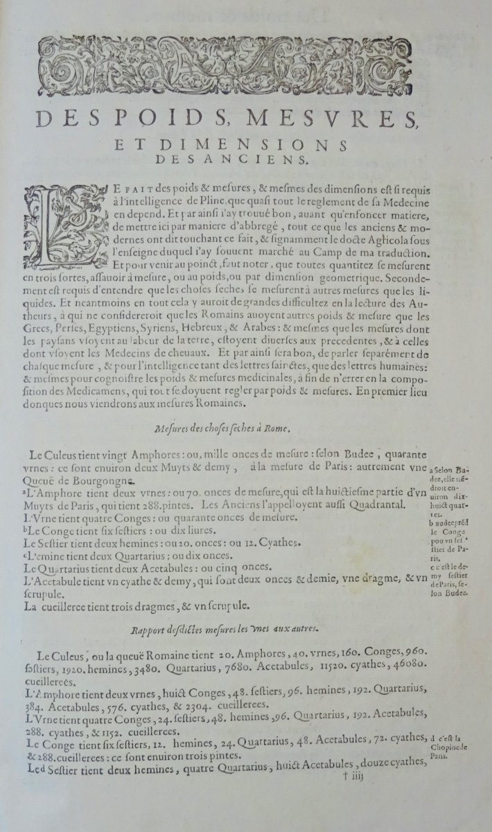 PLINE LE SECOND (C.) - L'histoire du monde. Paris, Chez Abel l'Angelier, 1608 ; in-folio.-photo-4