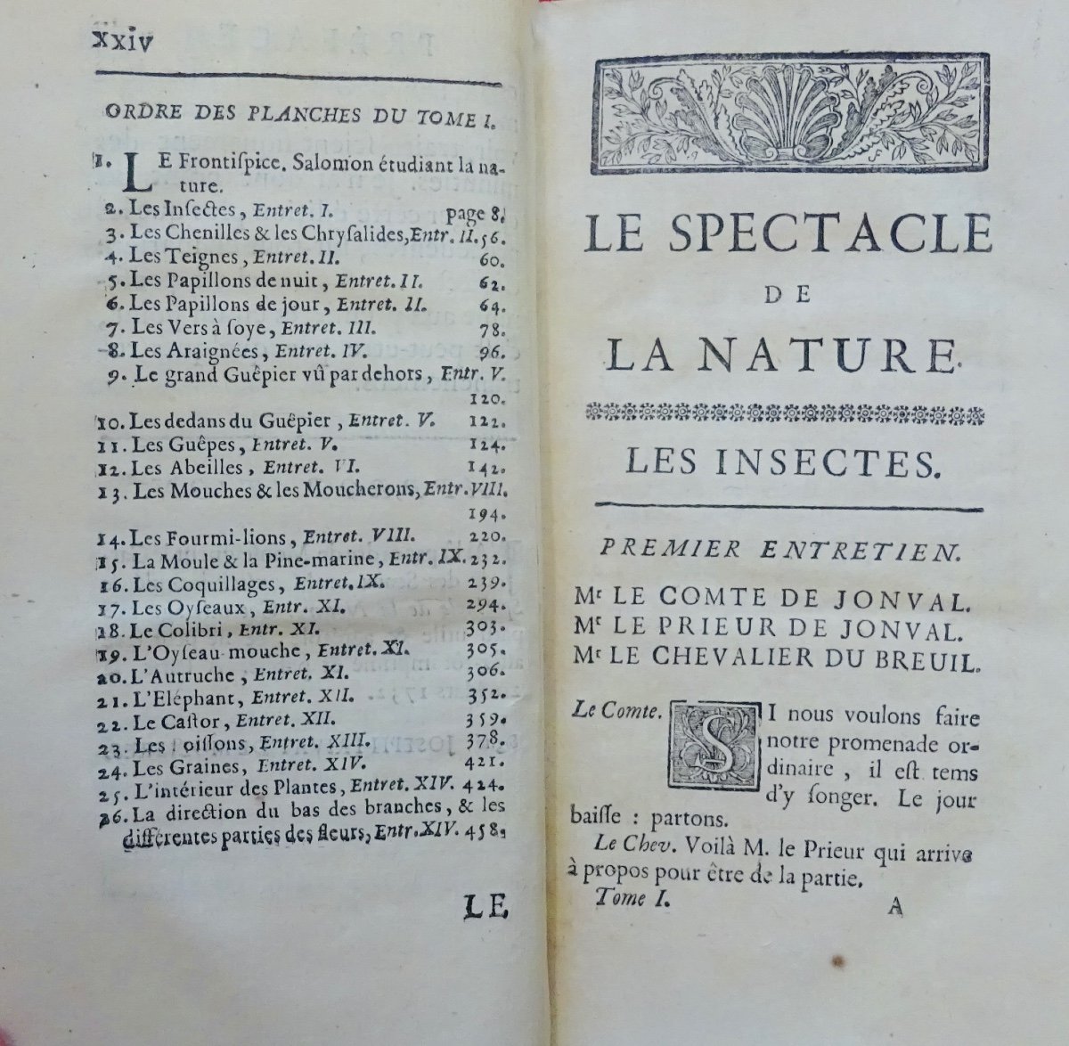 PLUCHE (Abbé Noël Antoine ) - Le spectacle de la nature. Estienne, 1749.-photo-3