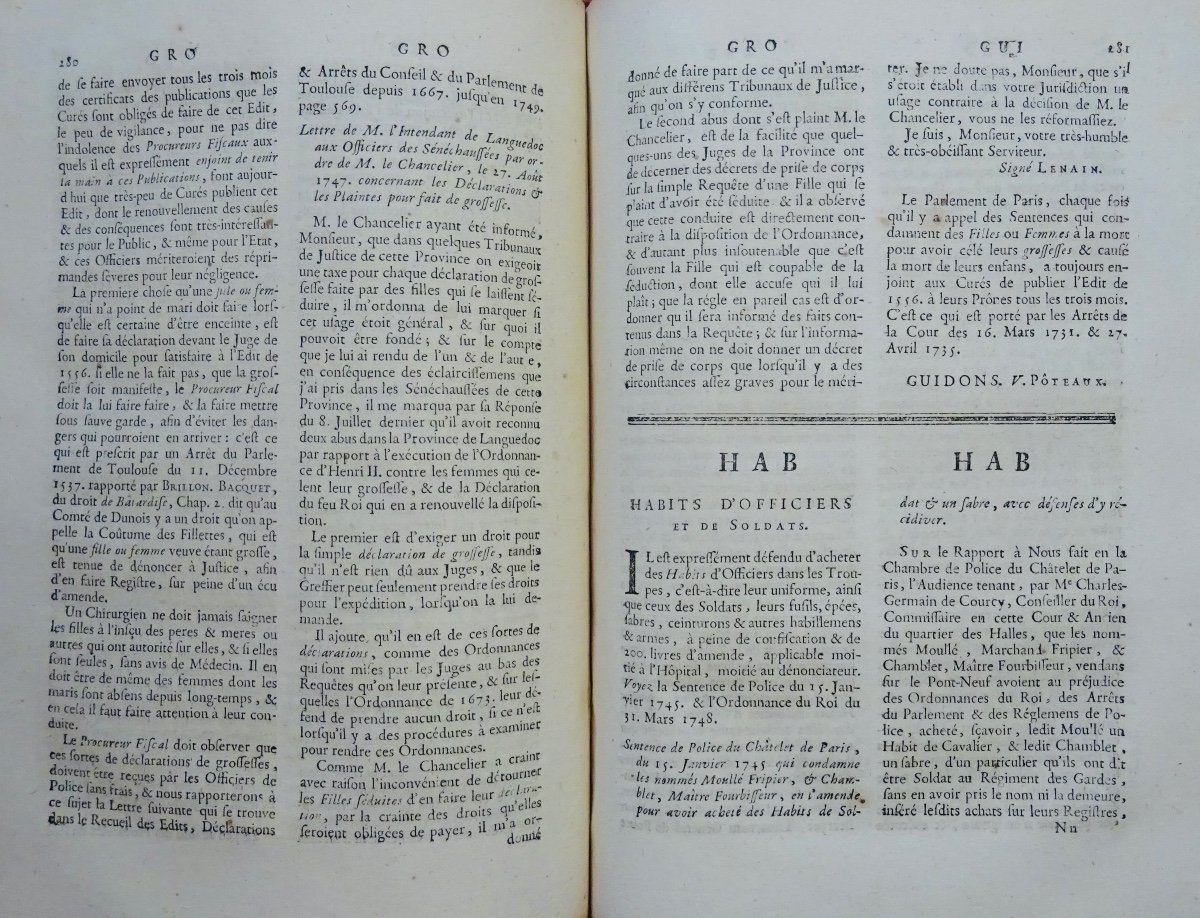 POIX DE FRÉMINVILLE (Édmé de la) - Dictionnaire ou traité de la police. Gissey, 1768.-photo-4