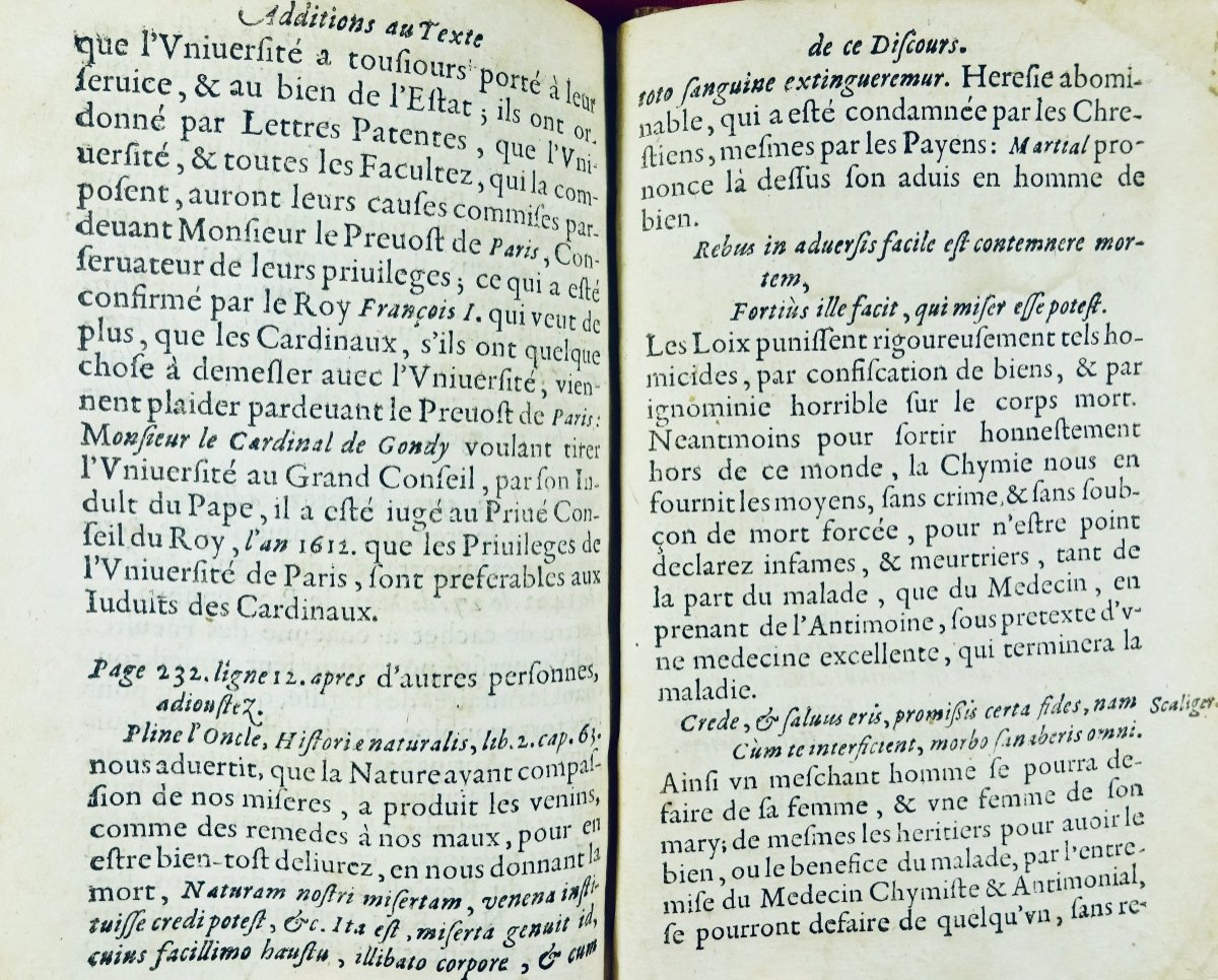 RIOLAN - Curieuses recherches sur les escholes en médecine, de Paris et de Montpelier.  1651.-photo-2