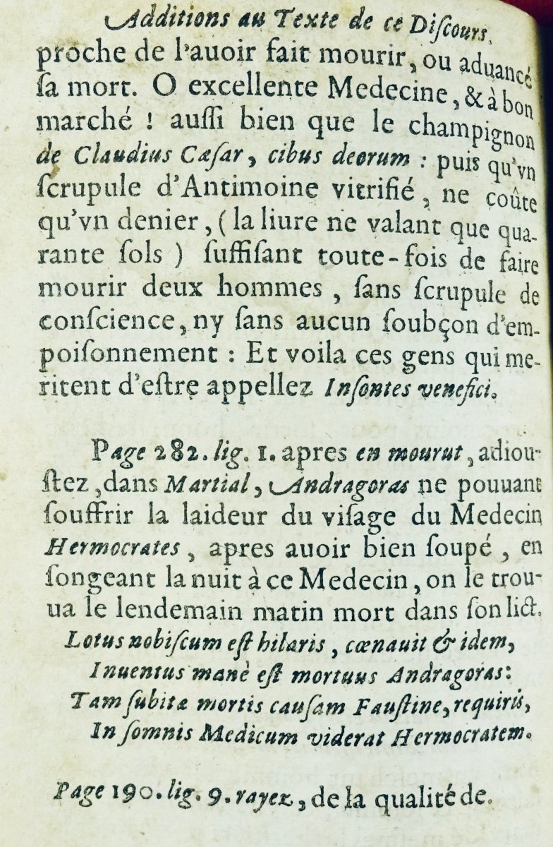 RIOLAN - Curieuses recherches sur les escholes en médecine, de Paris et de Montpelier.  1651.-photo-3