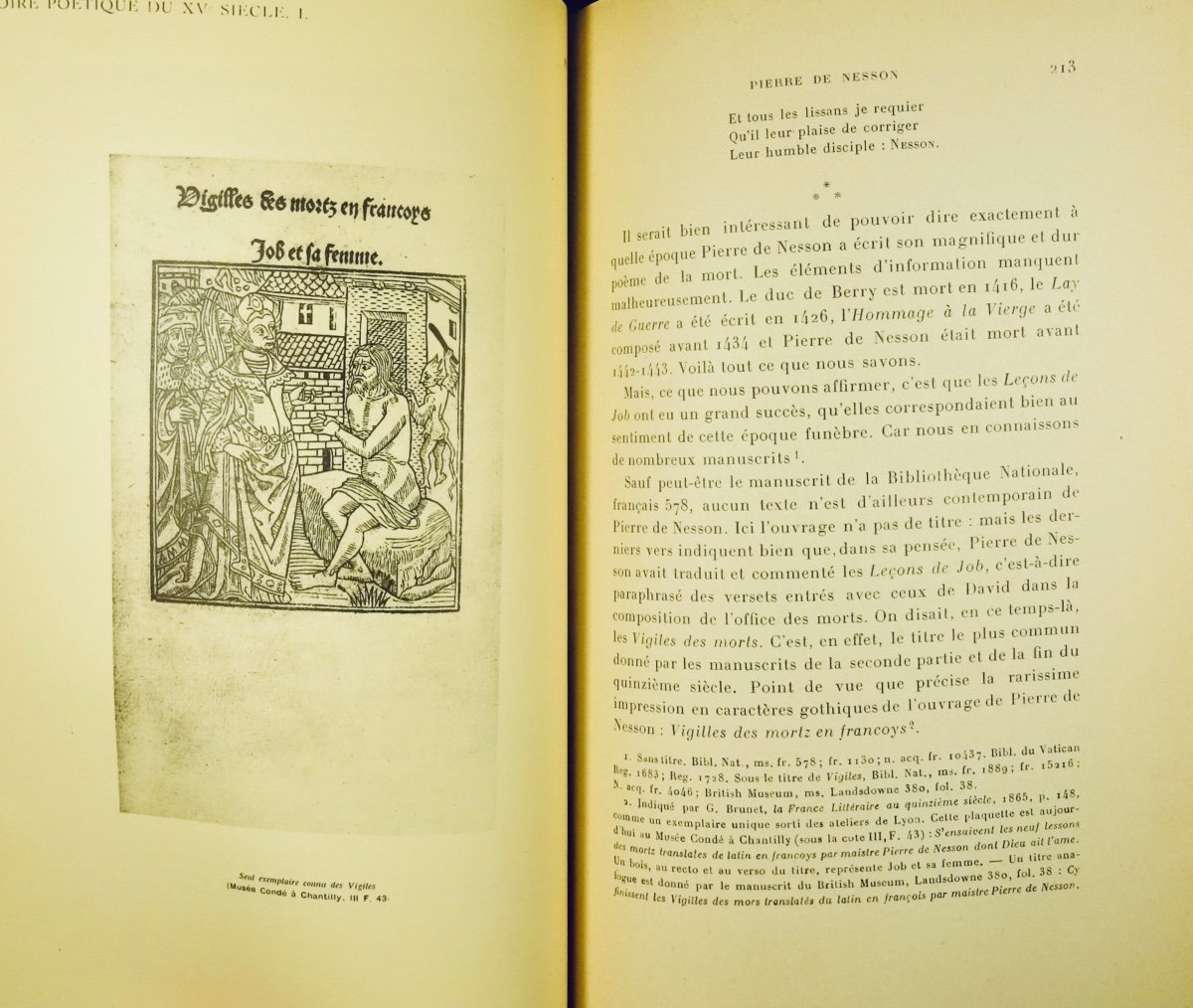 CHAMPION (Pierre) - Histoire poétique du quinzième siècle. Paris, Librairie Champion, 1923.-photo-2