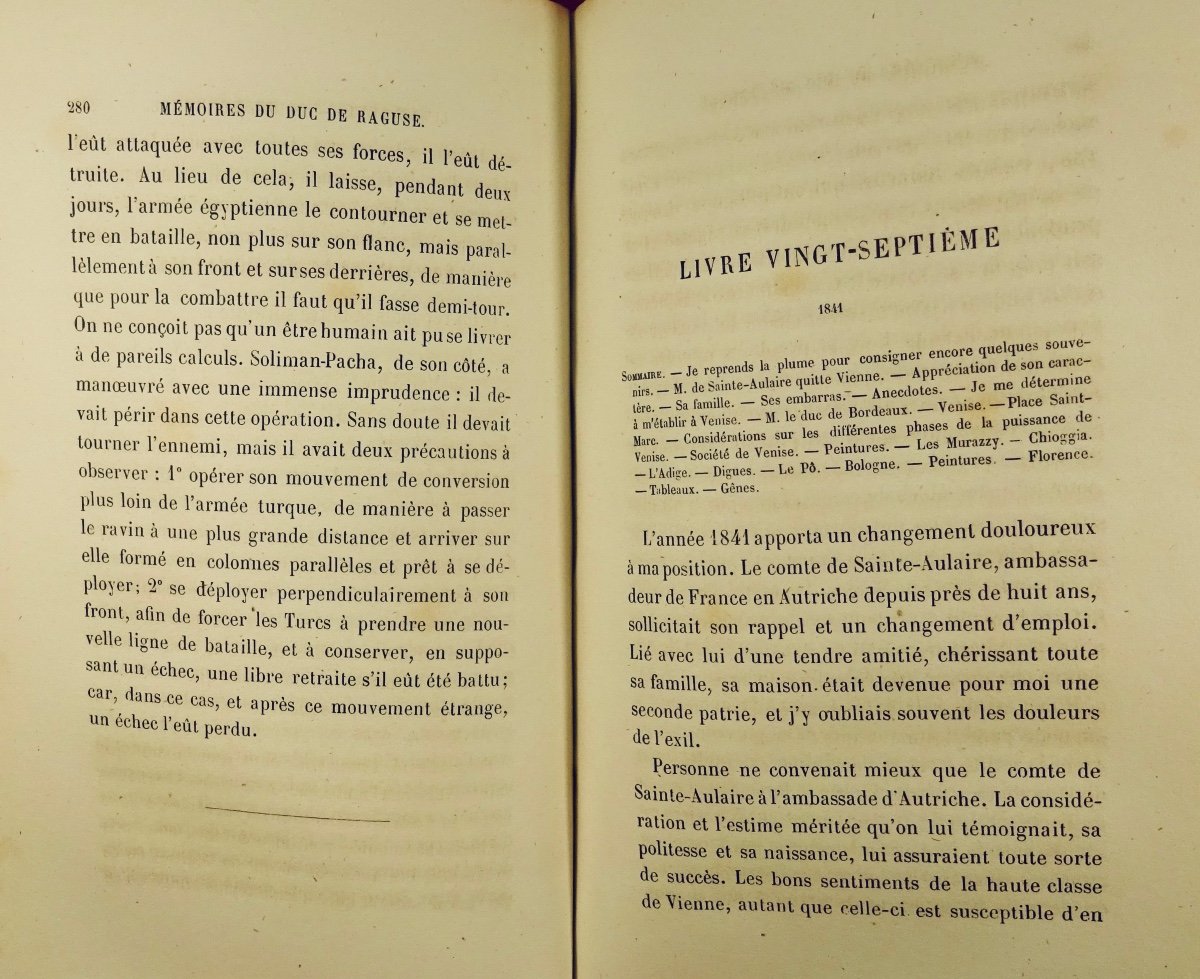 MARMONT MARÉCHAL, DUC DE RAGUSE - Mémoires du duc de Raguse. 1857. Seconde édition.-photo-7