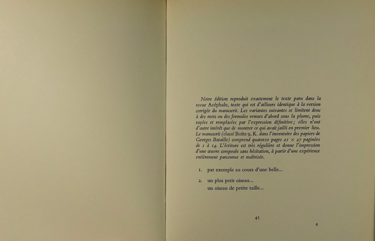 BATAILLE - La pratique de la joie devant la mort. Mercure de France, 1967. Édition originale.-photo-5