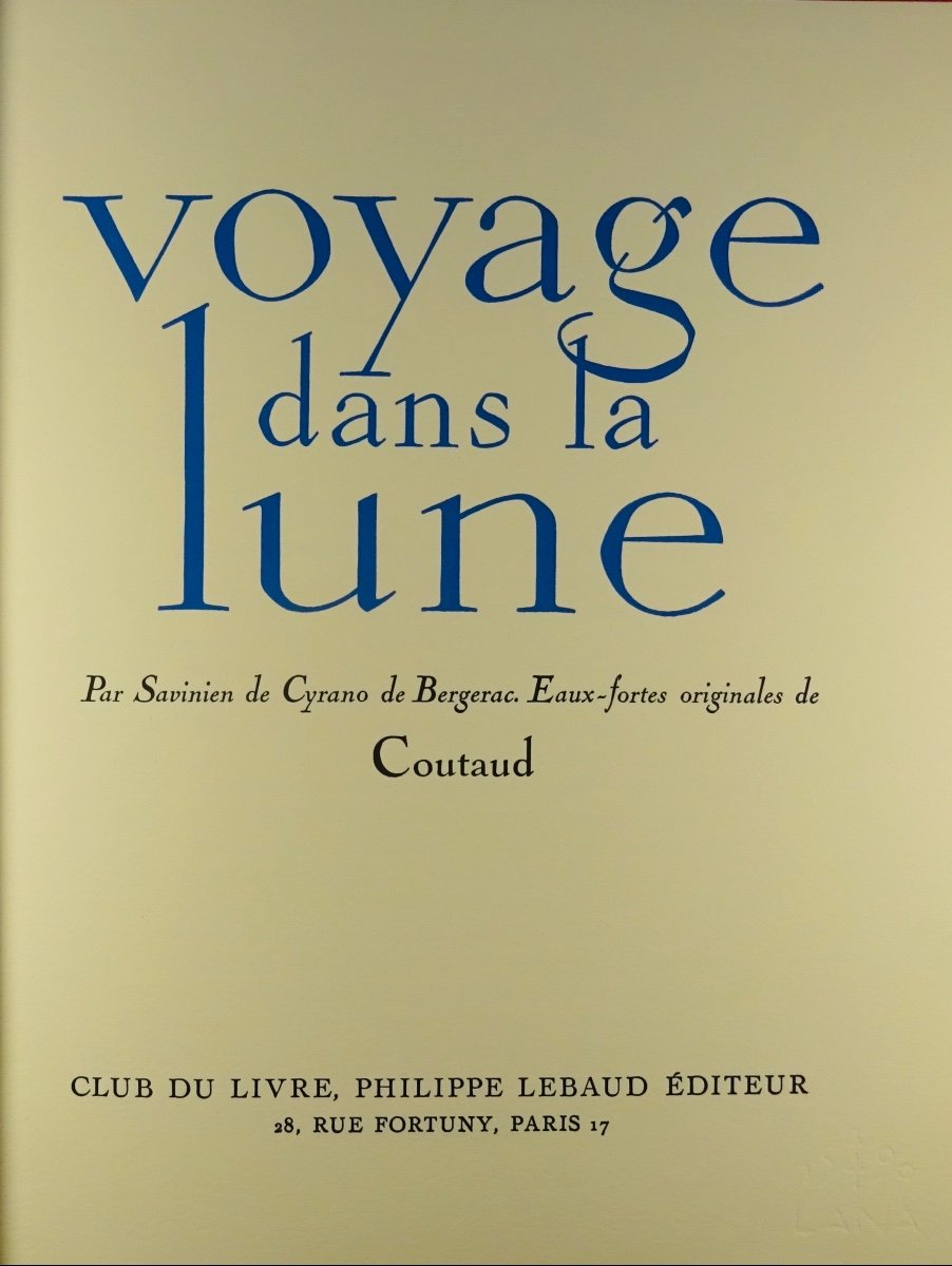 CYRANO DE BERGERAC - Voyage dans la lune.  Club du livre, 1971. Illustré par COUTAUD.-photo-4