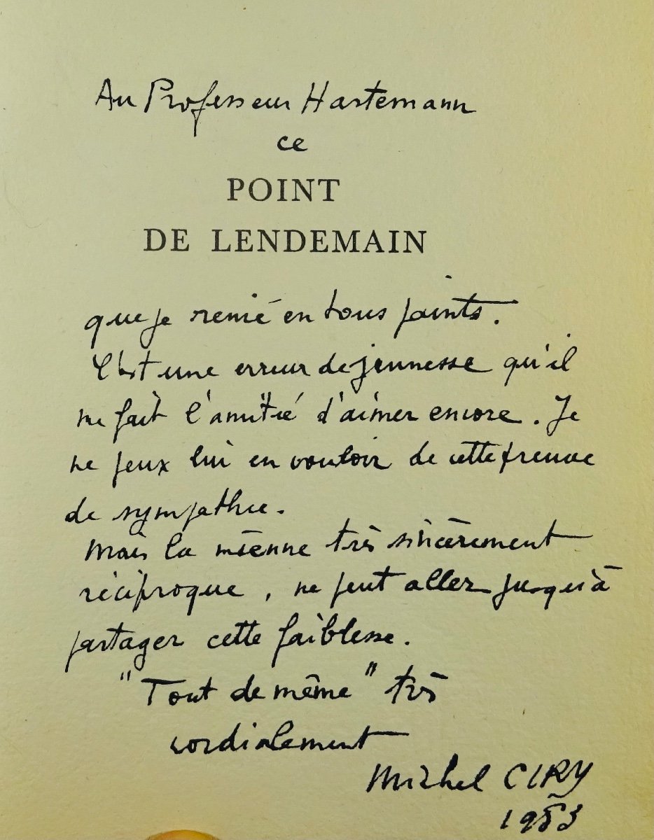 DENON (Vivant) - Point de lendemain., Les Éditions Émile Chamotin, 1942, illustré par CIRY.-photo-2