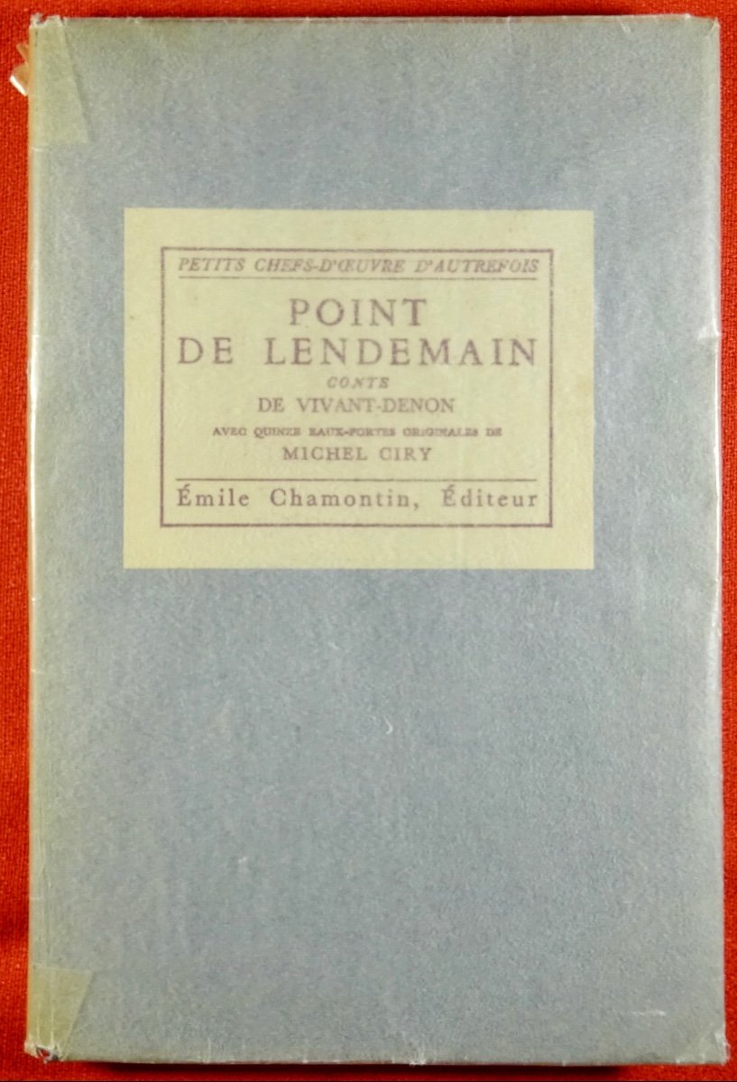 DENON (Vivant) - Point de lendemain., Les Éditions Émile Chamotin, 1942, illustré par CIRY.-photo-4