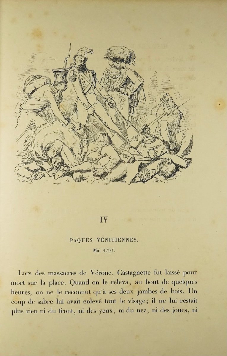 L'ÉPINE (Ernest) - Histoire de l'intrépide capitaine Castagnette. 1867. Illustré par DORÉ.-photo-3