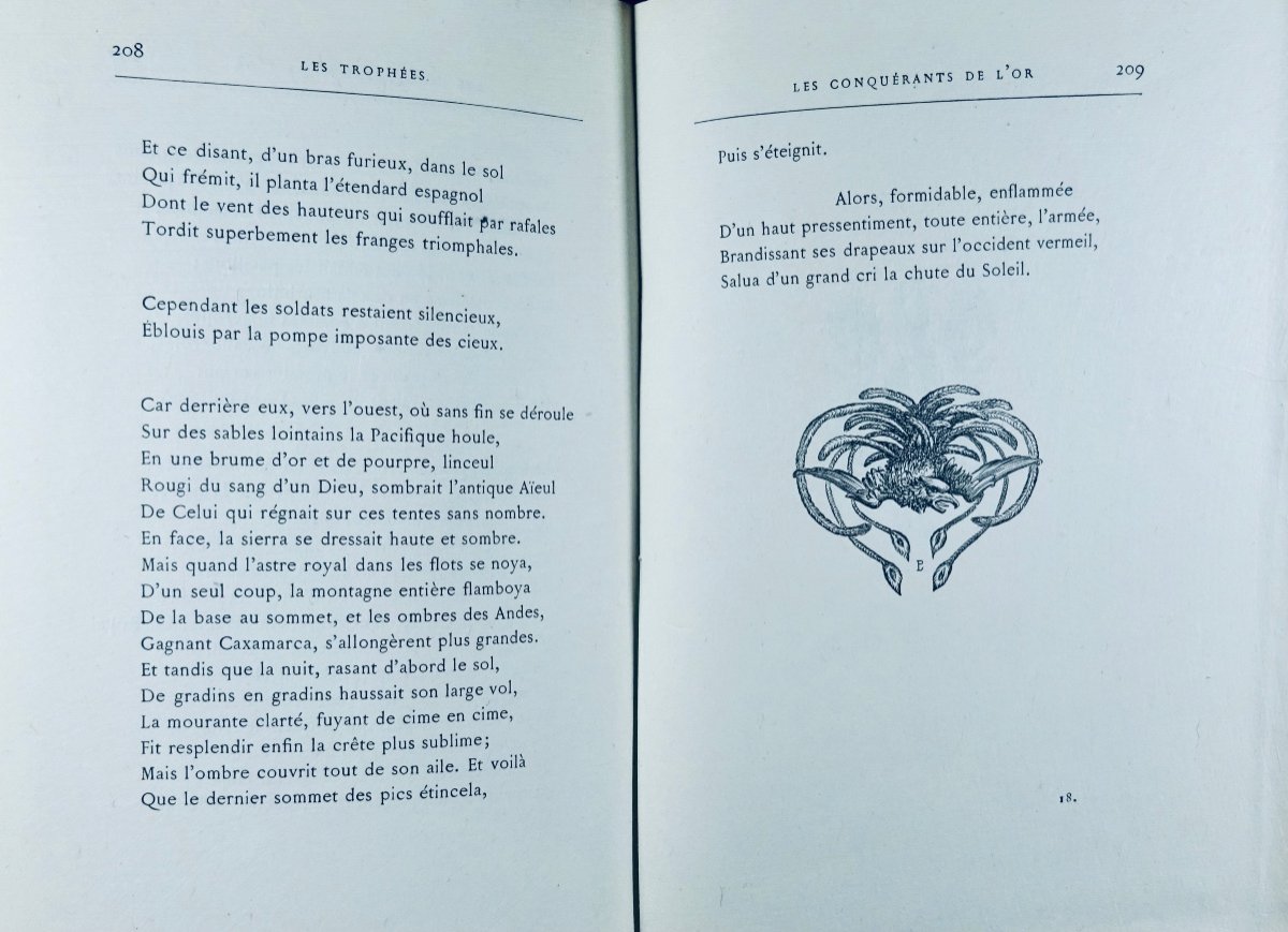 HÉRÉDIA (José-Maria) - Les trophées. Paris, Alphonse Lemerre, 1893. Édition originale.-photo-8