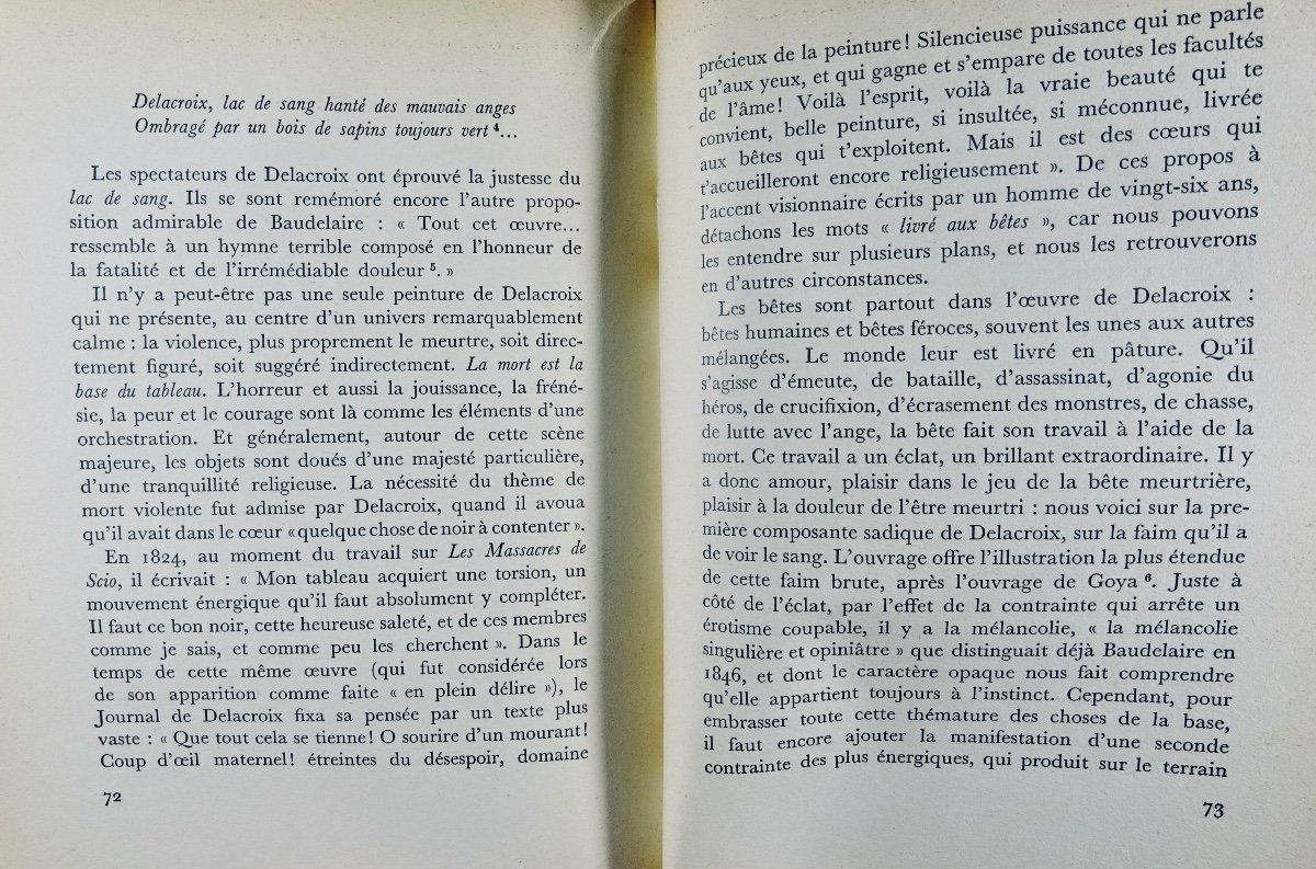 JOUVE - Tombeau de Baudelaire.  Seuil, 1958, exemplaire du service de presse avec un envoi.-photo-7