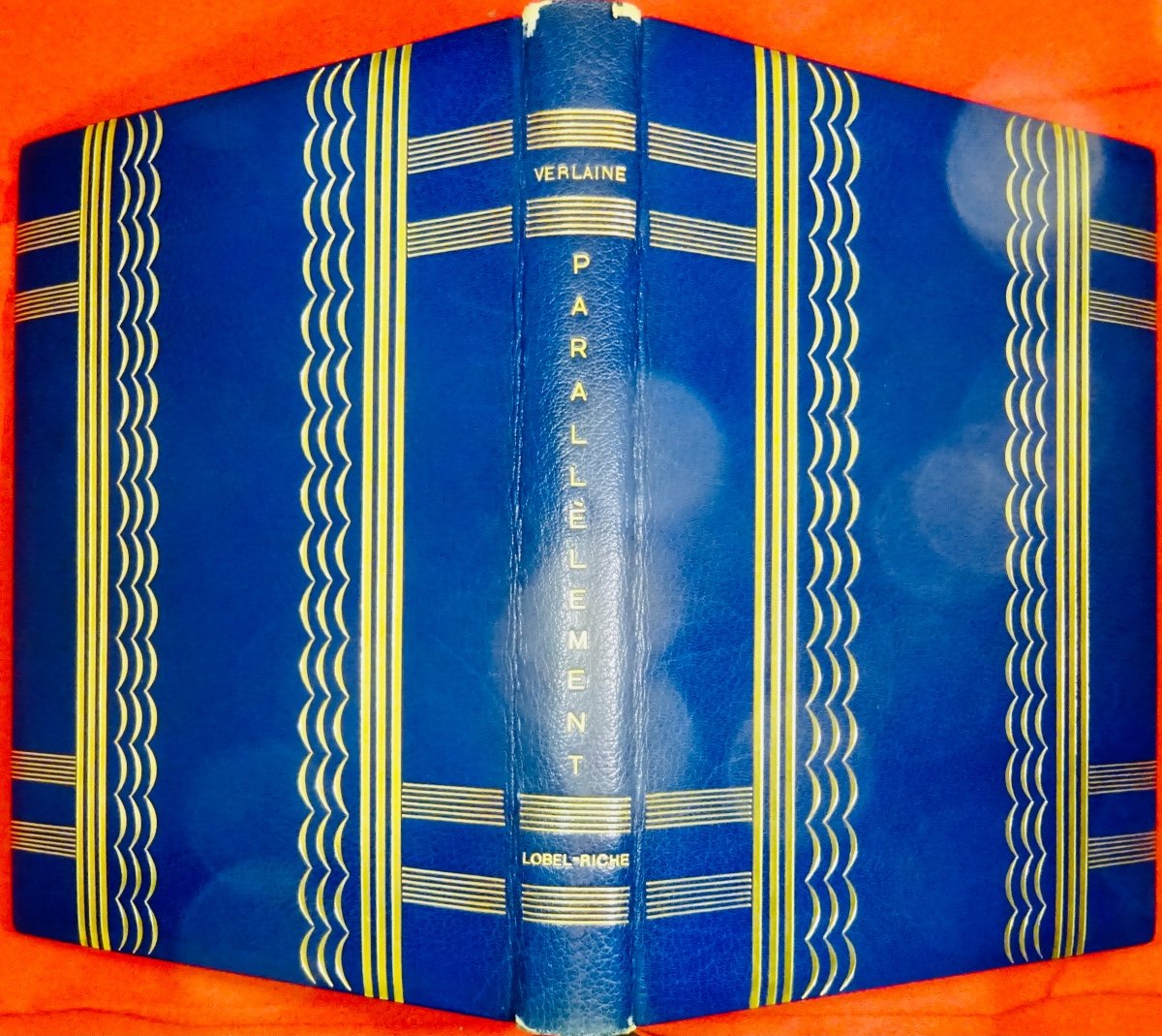 Verlaine - At The Same Time. Haasen, Circa 1930, Illustrated By Lobel-riche, Art-deco Binding.-photo-2