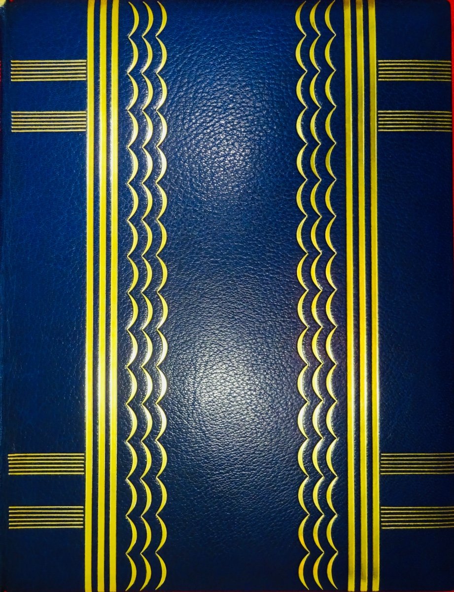 Verlaine - At The Same Time. Haasen, Circa 1930, Illustrated By Lobel-riche, Art-deco Binding.-photo-4