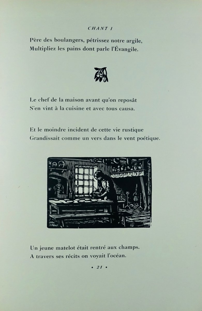 Jammes (francis) - The Christian Georgics. René Kieffer, 1920, Illustrated By Vettiner.-photo-2