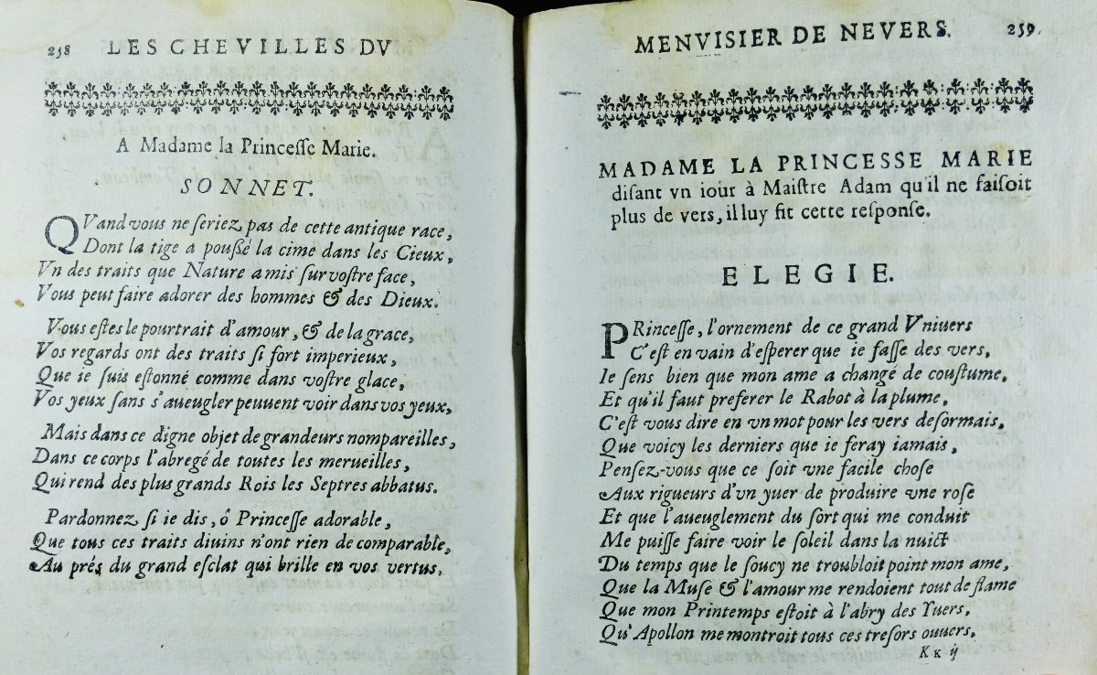 BILLAUT (Adam) - Les Chevilles de Me Adam menuisier de Nevers. Chez Toussaint Quinet, 1644.-photo-4