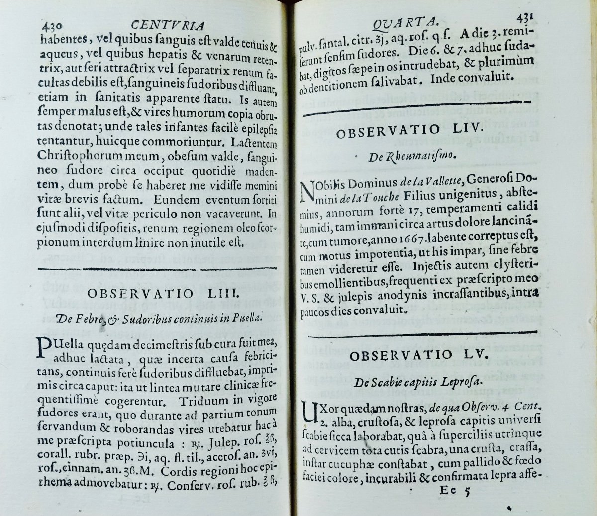 BINNINGER (Jean-Nicolas) - Observationum et curationum medicinalium. 1673. -photo-2