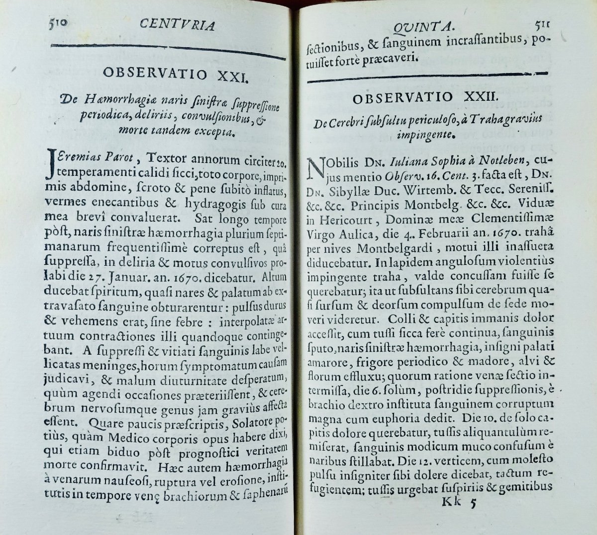 BINNINGER (Jean-Nicolas) - Observationum et curationum medicinalium. 1673. -photo-4
