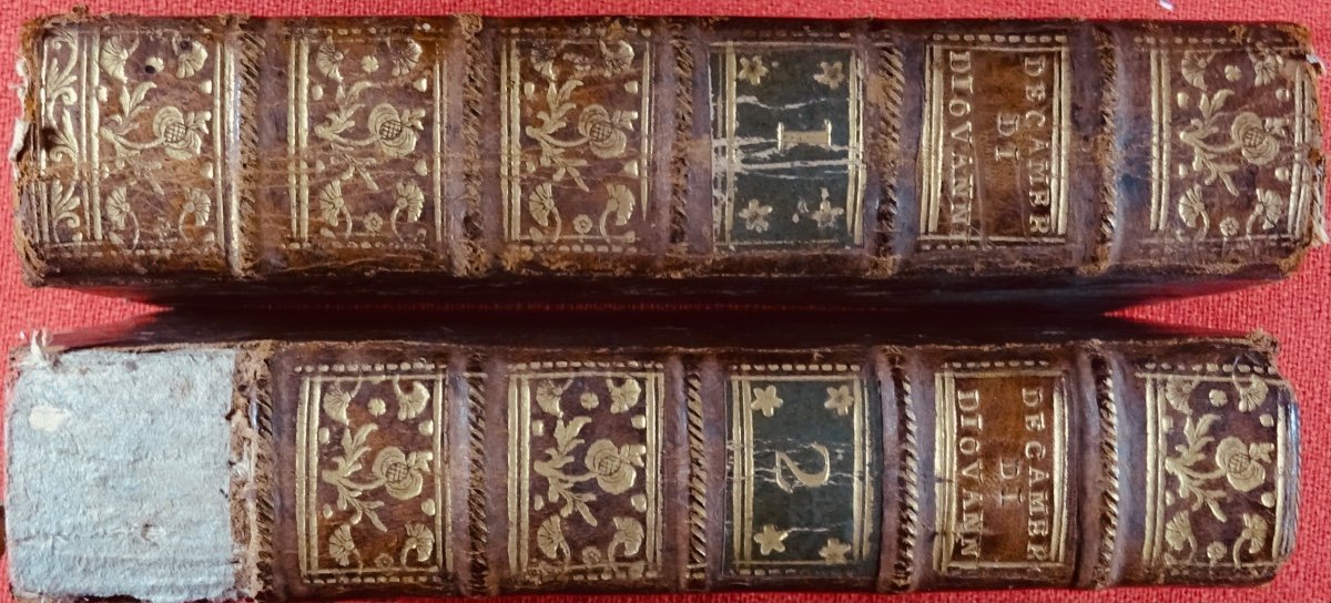 Boccace (jean) - Il Decamerone Di Giovani Boccaccio. London, Se, 1774. Contemporary Binding.-photo-3