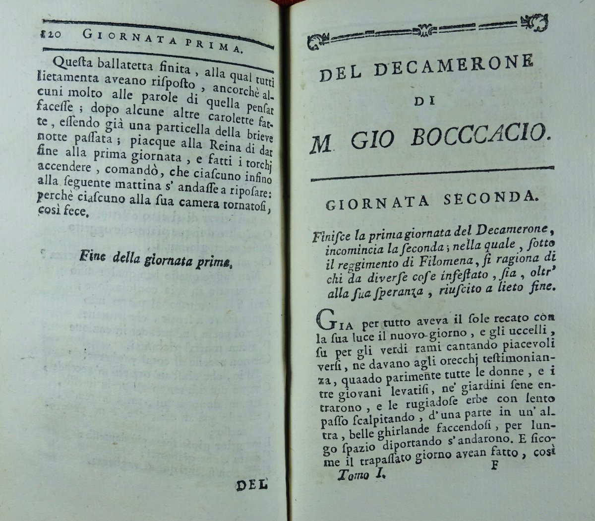 Boccace (jean) - Il Decamerone Di Giovani Boccaccio. London, Se, 1774. Contemporary Binding.-photo-2