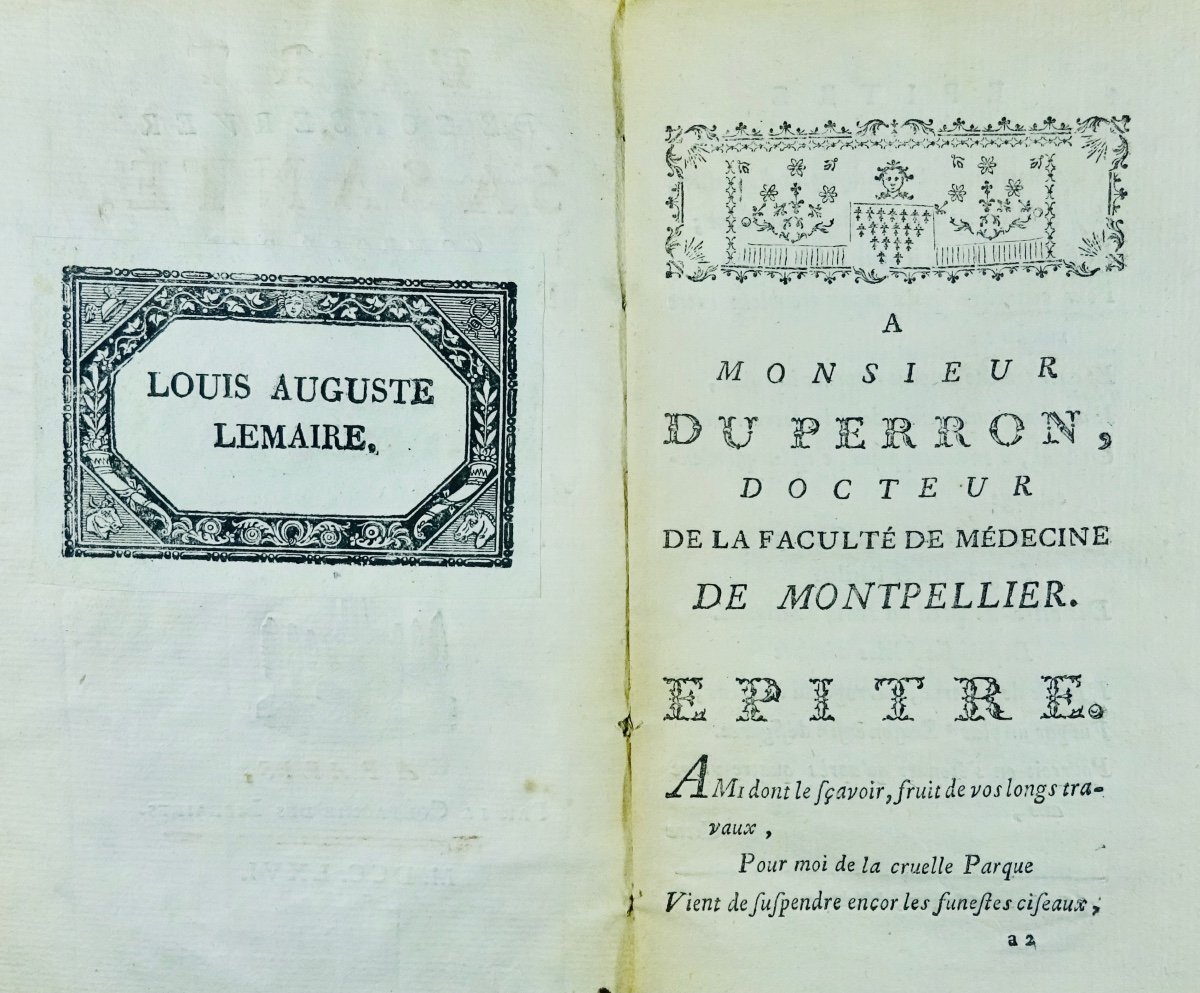 [BRUZEN DE LA MARTINIERE] - L'Art de conserver sa santé, composé par l'école de Salerne. 1777.-photo-2