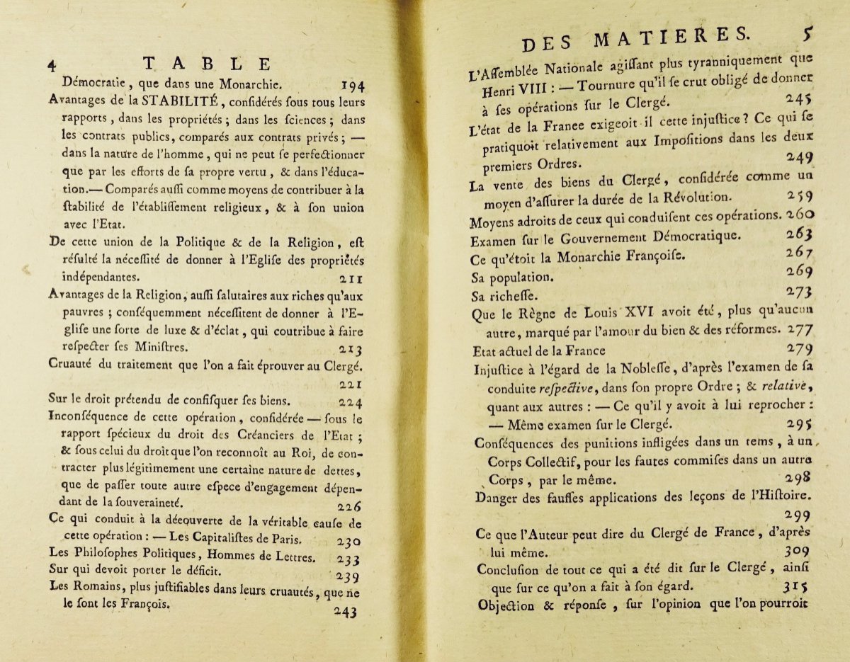 BURKE (Edmund) - Réflexions sur la révolution de France, 1790, reliure d'époque.-photo-3