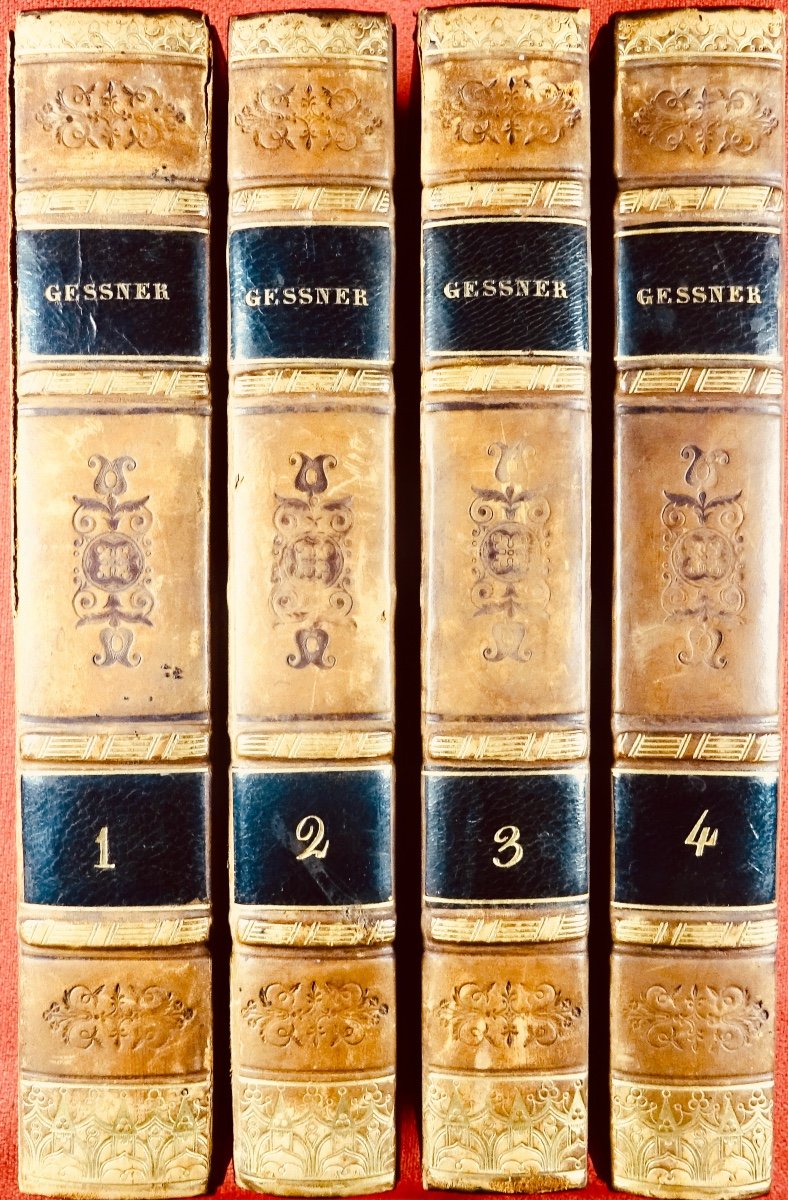 Gessner - Works Of Salomon Gessner. With Antoine-augustin Renouard, 1799.-photo-7