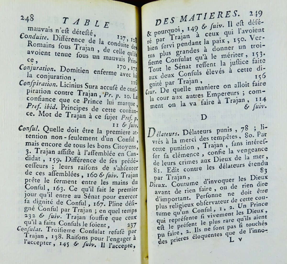 PLINE LE JEUNE - Panégyrique de Trajan. Paris, Chez Brocas, 1772. Reliure d'époque.-photo-4